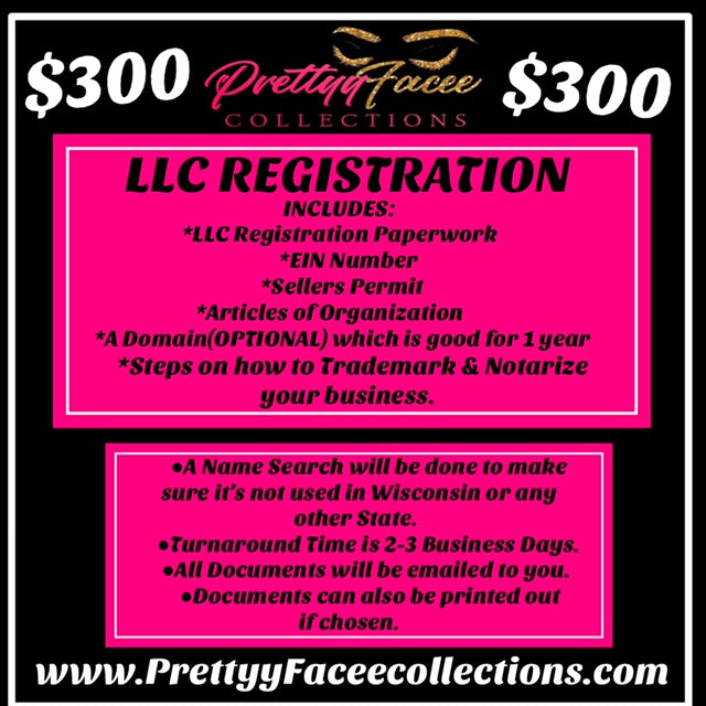 LLC Registration (READ BELOW FIRST)