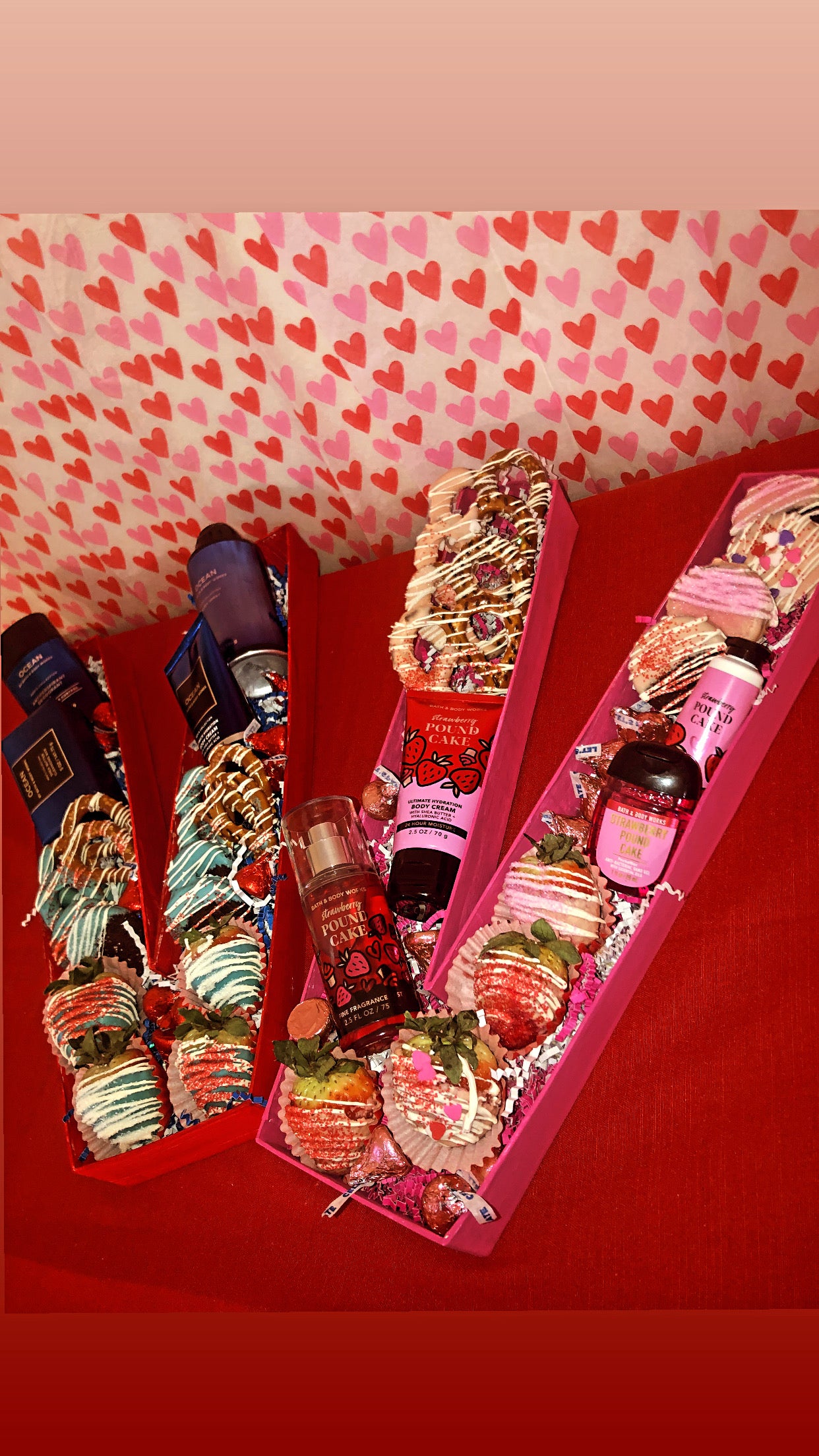 “V” Letter Gift Basket